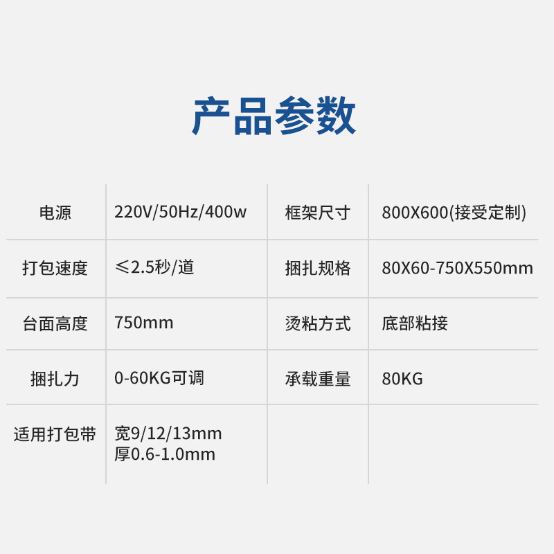 鑫凯驰201高台打包机 全自动捆扎封箱一体化解决方案